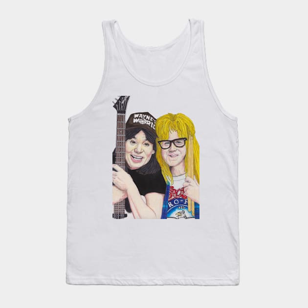 Wayne & Garth Tank Top by paulnelsonesch